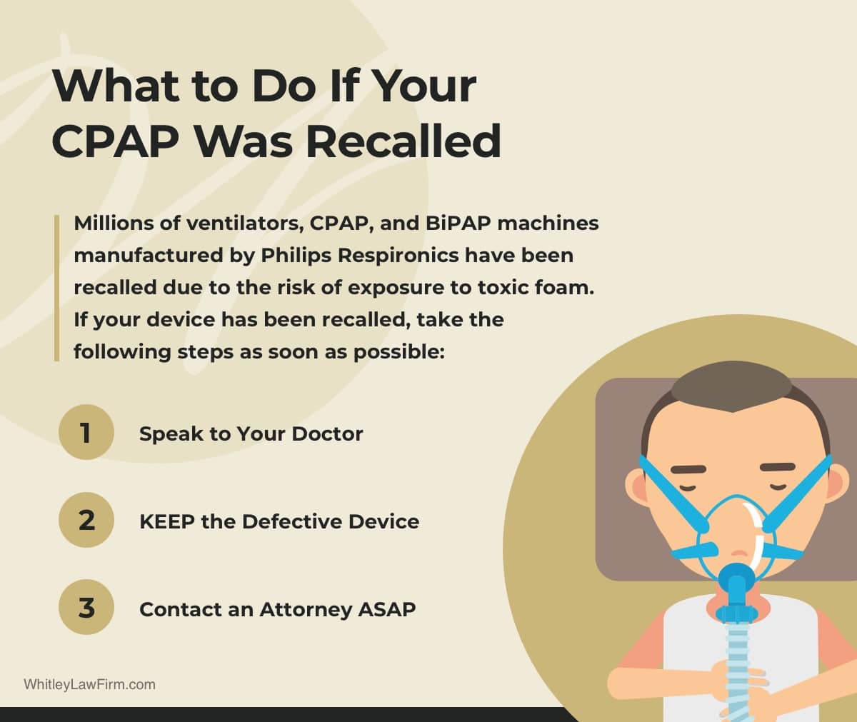 What to Do If Your Philips CPAP Was Recalled | Whitley Law Firm