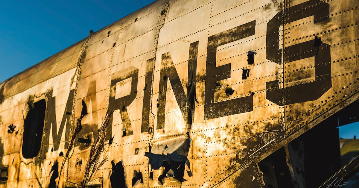 rusty Marine Corps aircraft at Camp Lejeune