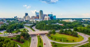 skyline of Raleigh, North Carolina