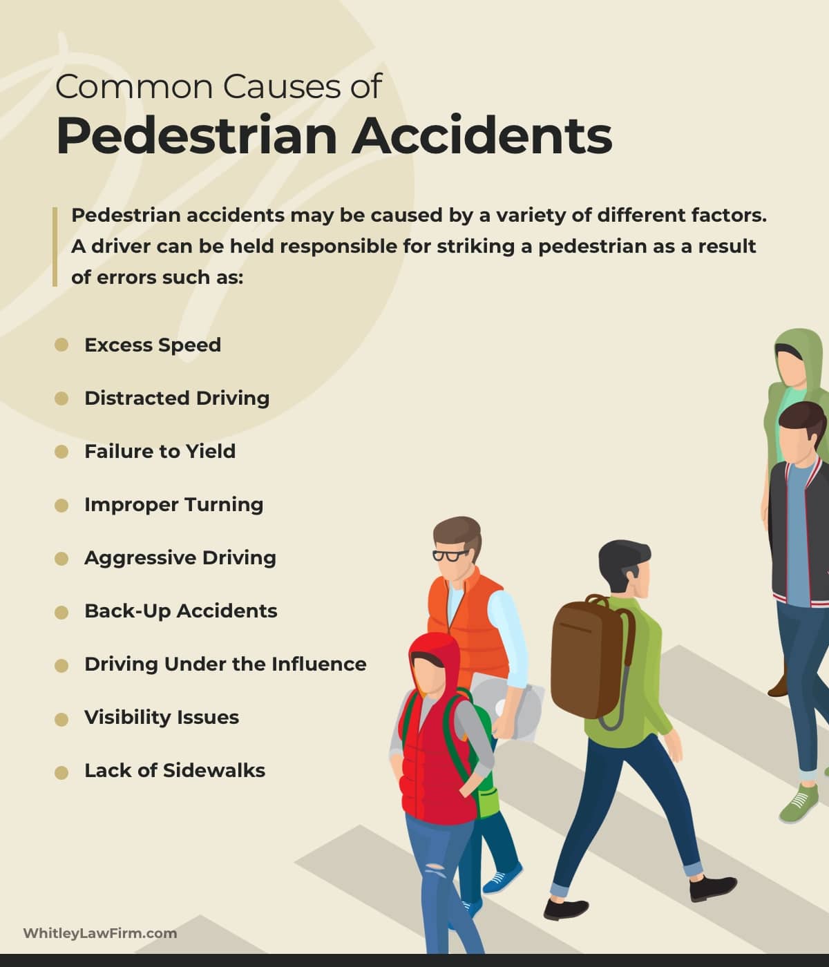 common causes of pedestrian accidents